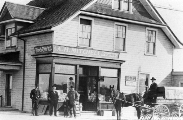 A.E. Mitchell's store. Courtesy Scarborough Archives.