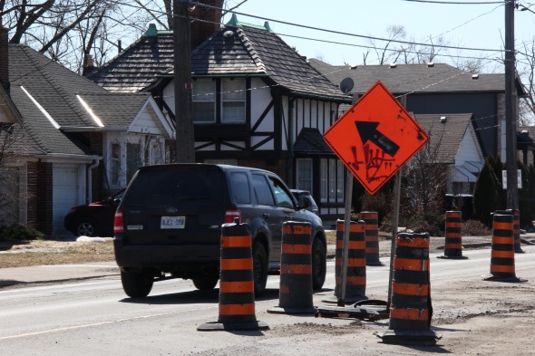 Kingston Road construction