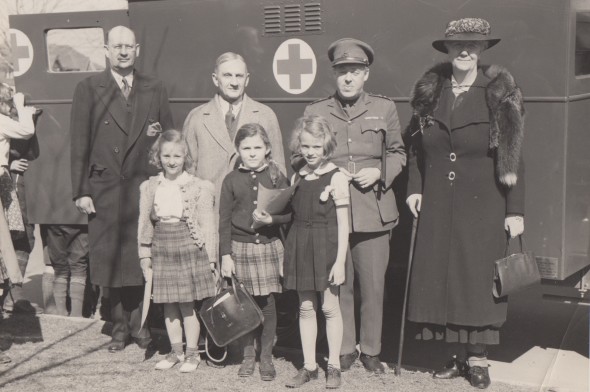 From the scrapbook: “Inspector Johnson travelled throughout the Inspectorate of York 6 for two days with the ambulance so that every child should see what he had worked.”